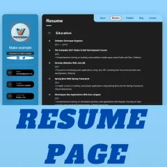 Responsive Single Page Portfolio Website Template | HTML, CSS, JavaScript, PHP