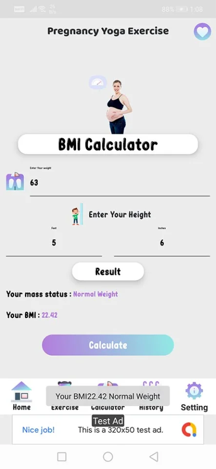 Android Pregnancy Exercise and Workout at Home (Fitness App) — screenshot 3