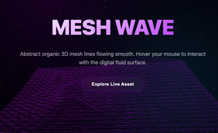 Interactive 3D Hero Pack for Framer | 5 Premium WebGL Scenes — screenshot 4