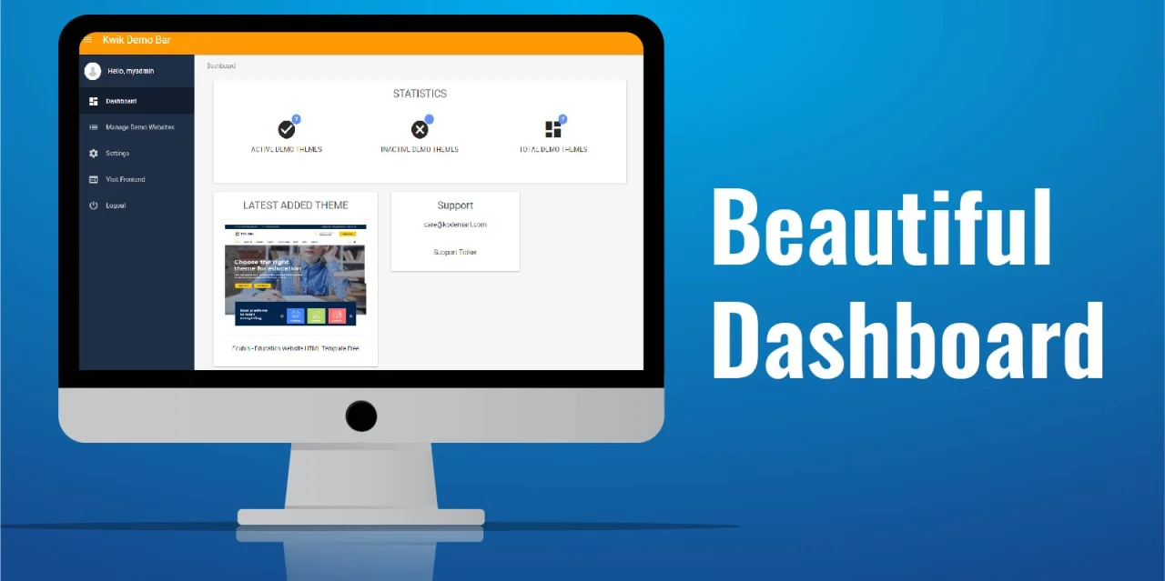 Kwik Demo Bar - Responsive PHP Theme Switcher — screenshot 1