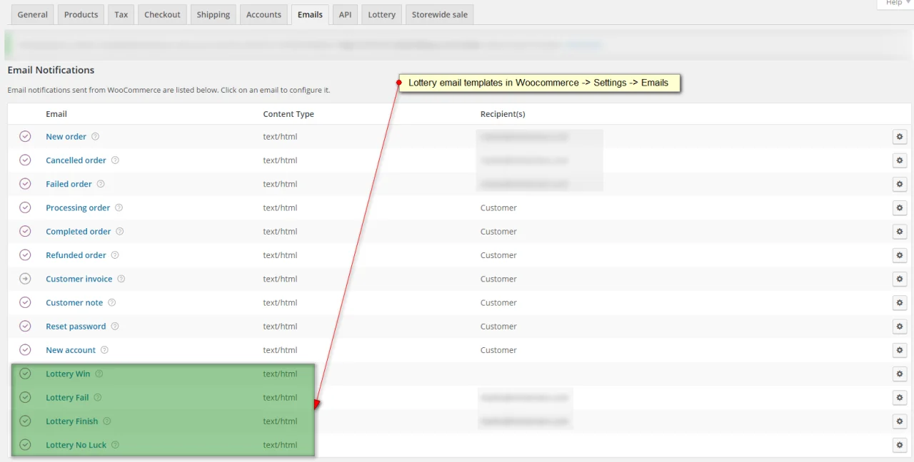 WooCommerce Lottery - WordPress Competitions and Lotteries, Lottery for WooCommerce — screenshot 3