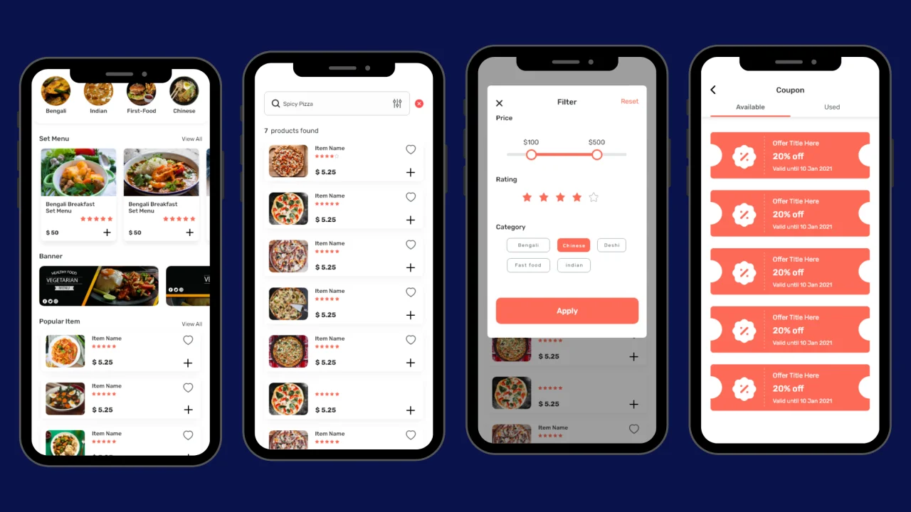 eFood - Food Delivery App with Laravel Admin Panel + Delivery Man App — screenshot 1
