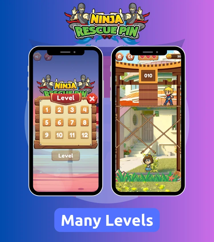 Ninja Rescue Pin - Android Unity Puzzle Pull Pin - Multiple Ads Support — screenshot 5