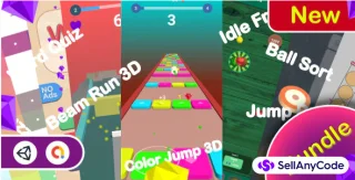 Casual Bundle Games - 7 Games (Unity Complete+AdMob+Android+iOS)