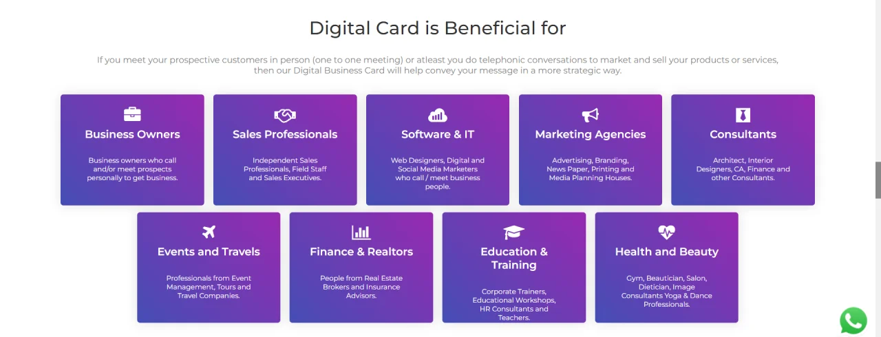 Digital Business Card Cum Mini Website — screenshot 2