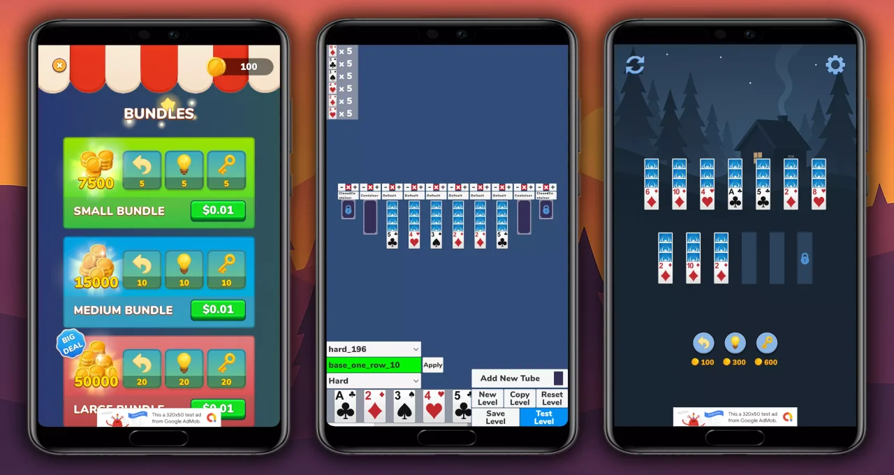 Solitaire Sort Puzzle Template + Level Editor — screenshot 2
