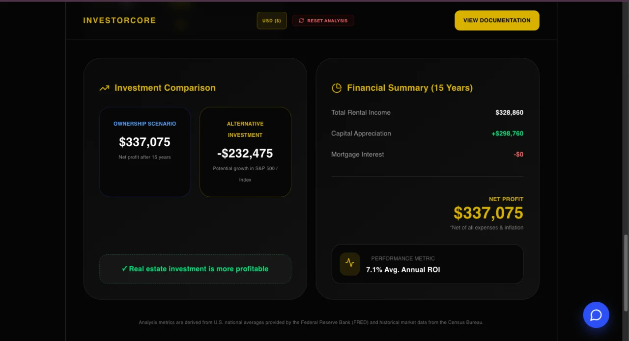 InvestorCore Pro - Investment Portfolio & Analytics Dashboard — screenshot 4