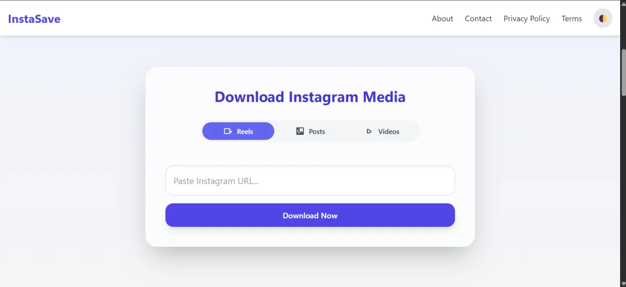 InstaSave - Instagram Downloader & Tag Gen PHP Script — screenshot 2