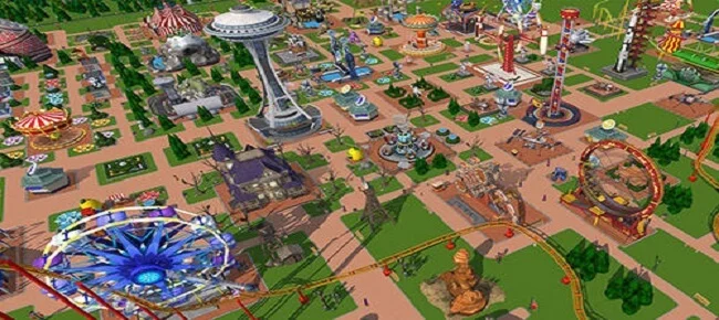 Roller Coaster Train Theme Park Drive — screenshot 1