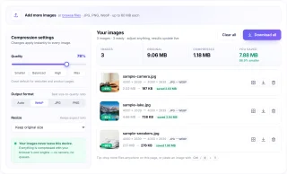PixelPress - Browser Image Compressor for JPG, PNG & WebP (React + TypeScript)