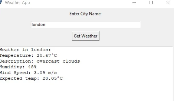 Weather App — screenshot 1
