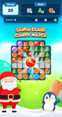Santa Claus Candy Match - Christmas Games