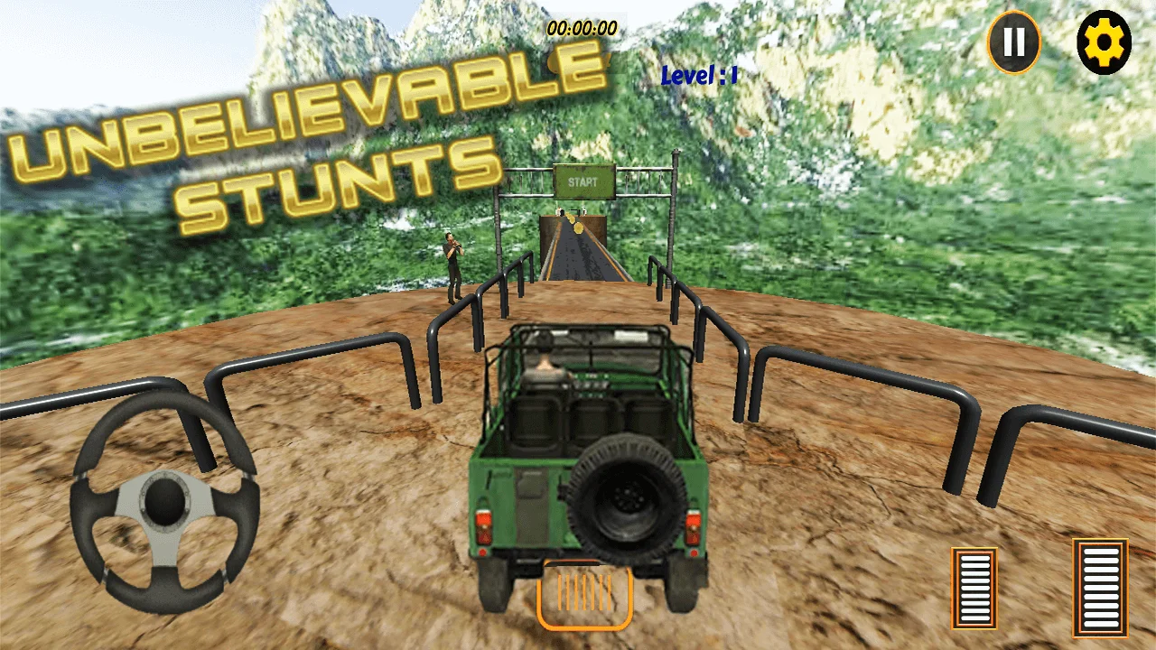 Impossible Jeep Stunt Driving: Crazy Prado Parking 2021 — screenshot 1