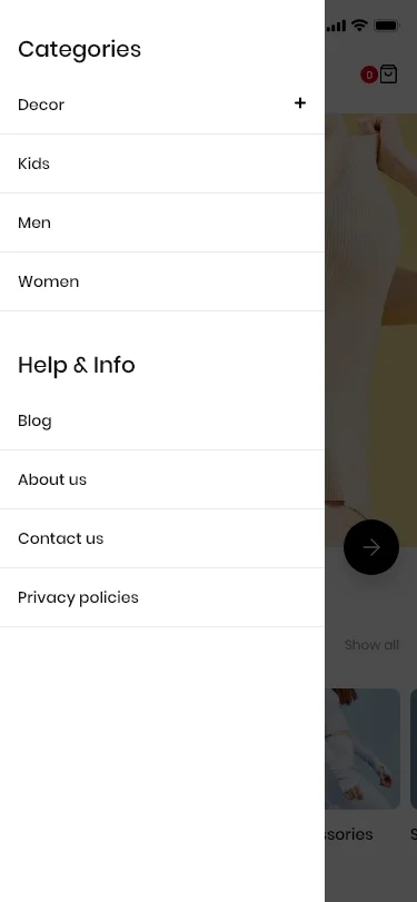 Oreo Fashion - Full React Native App for WooCommerce — screenshot 4