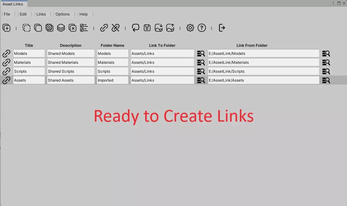 Asset Link Editor — screenshot 2
