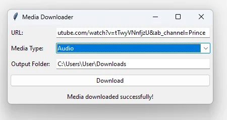 YouTube Media and Sound Downloader. — screenshot 1
