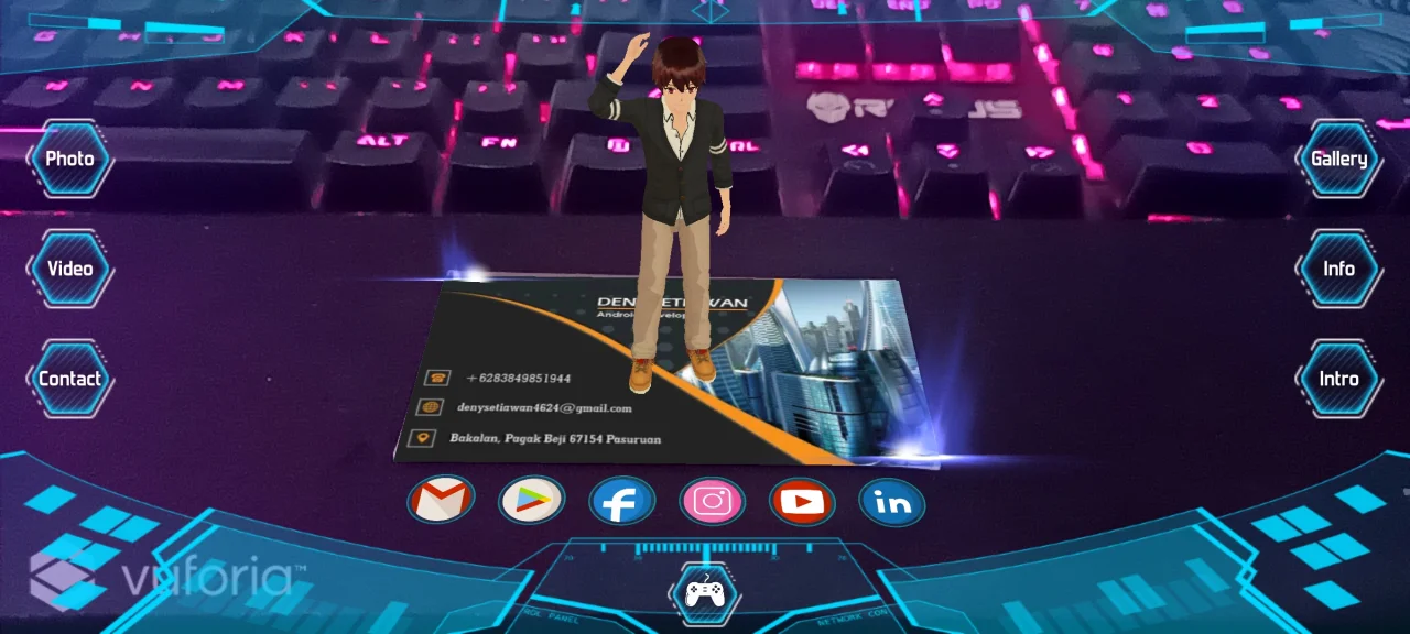 Augmented Reality Business Card — screenshot 5