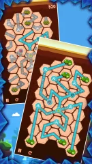 Max Hexa Pipe Flow Complete Game + 100 Levels & Level Editor