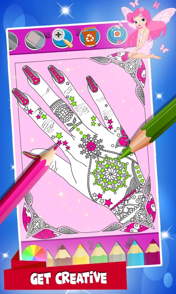Nail Drawing Book Fashion Coloring Pages — screenshot 4