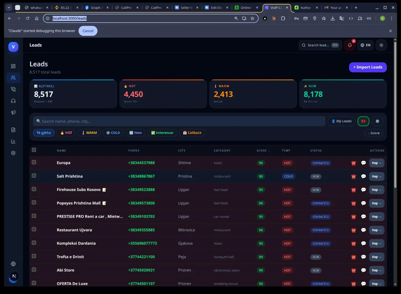 CallPro - VoIP Call Center & CRM SaaS — screenshot 3