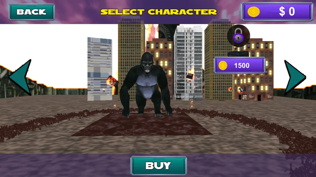 Gorilla Rampage City Attack — screenshot 1