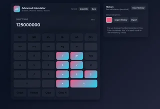Advanced Calculator Modern Web-Based Scientific & Graphing Calculator