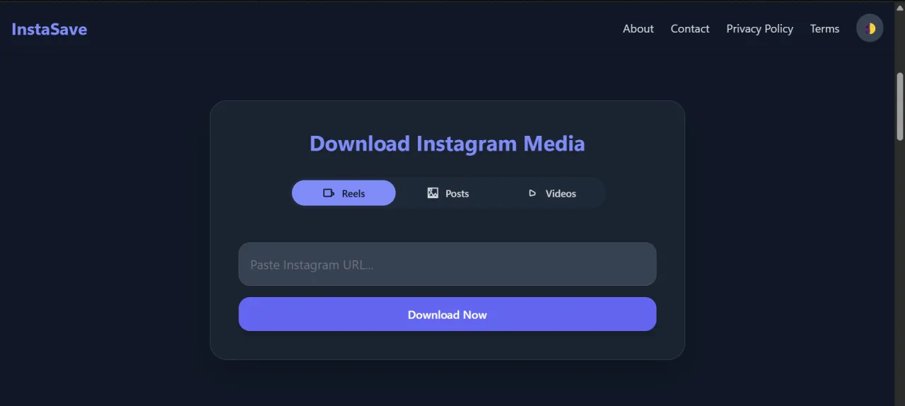 InstaSave - Instagram Downloader & Tag Gen PHP Script — screenshot 4