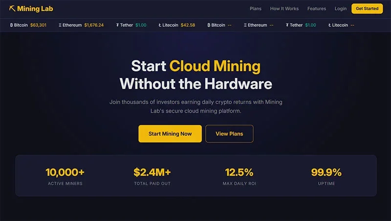 Cloud Crypto Mining Platform — screenshot 4
