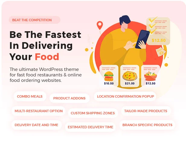Lafka - Multi Store Burger - Pizza & Food Delivery WooCommerce Theme — screenshot 1
