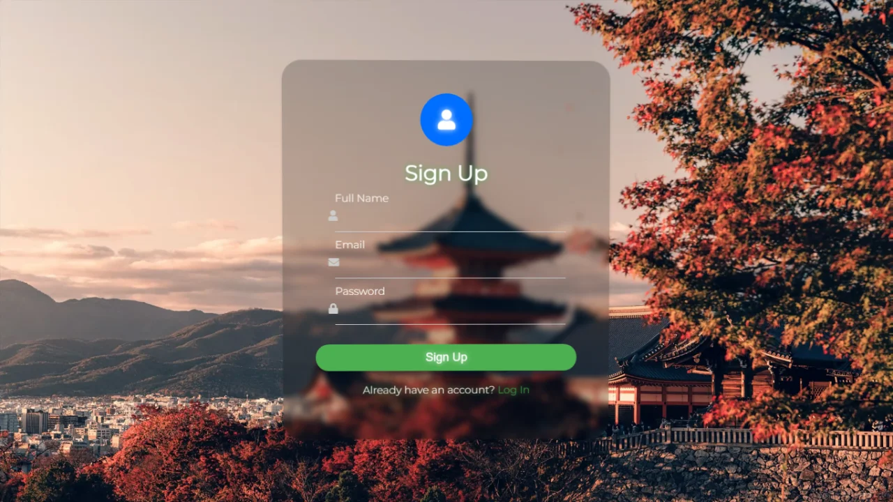 Modern Login/Sign Up Page Template Code — screenshot 1
