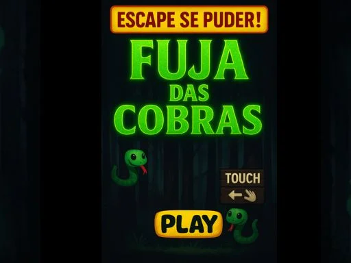 Fuja Das Cobras Arcade HTML5 Game (Construct 3) — screenshot 1