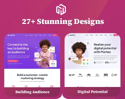 Martex - Software, SaaS & Startup Landing Page WordPress Theme with Automatic AI Content Writer — screenshot 1
