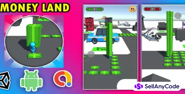 Money Land 3D Game Unity Source Code