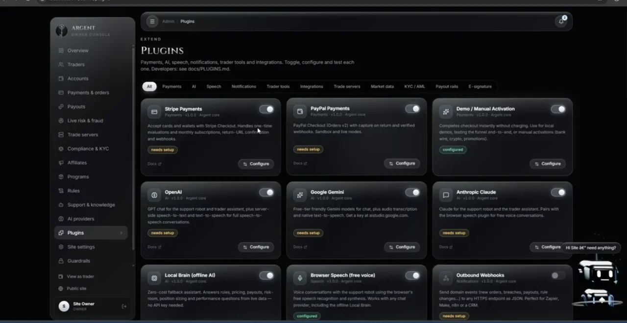 Prop Firm Turnkey Argent — screenshot 7