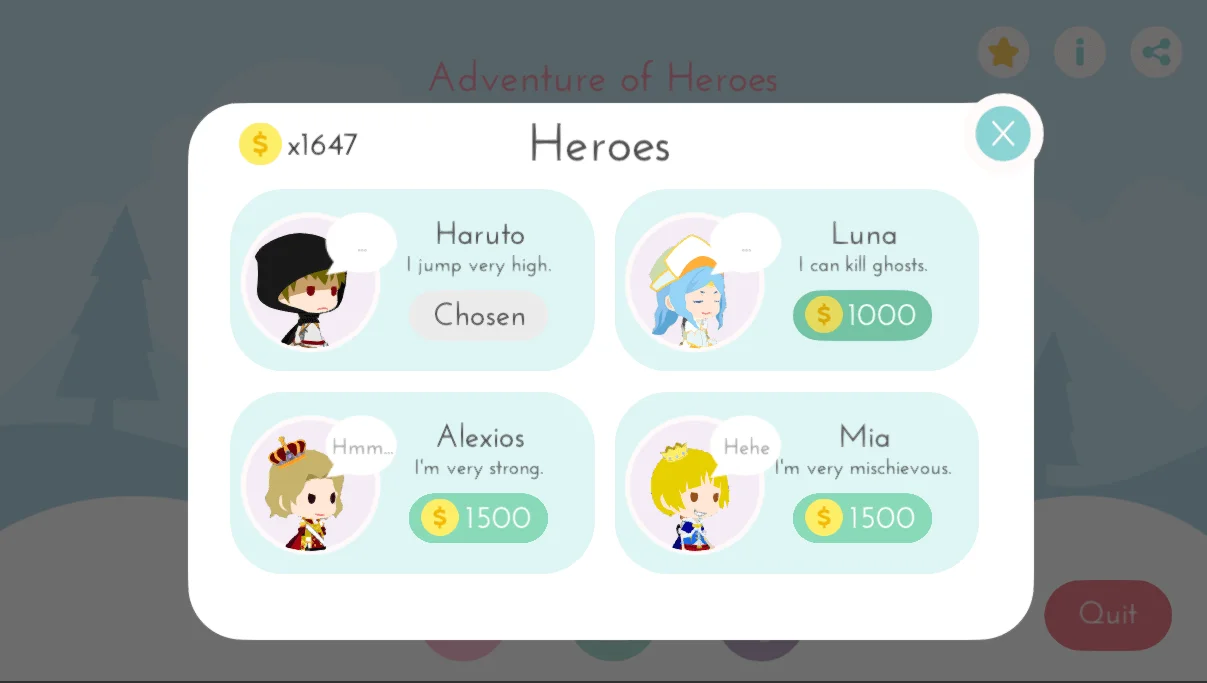 Mysteria World: Adventure of Heroes (64 Levels + 9 Bosses) Unity Game Template — screenshot 8