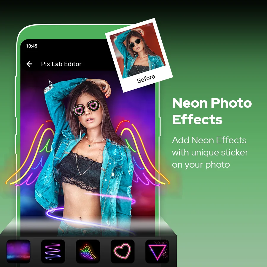 Photo Lab Editor Pro - Neon Effects - Photo Editor — screenshot 1