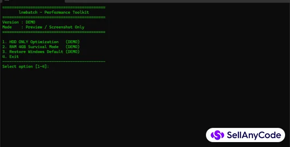 Lnwbatch CMD Script Make Old Windows 11 Laptop Fast Again