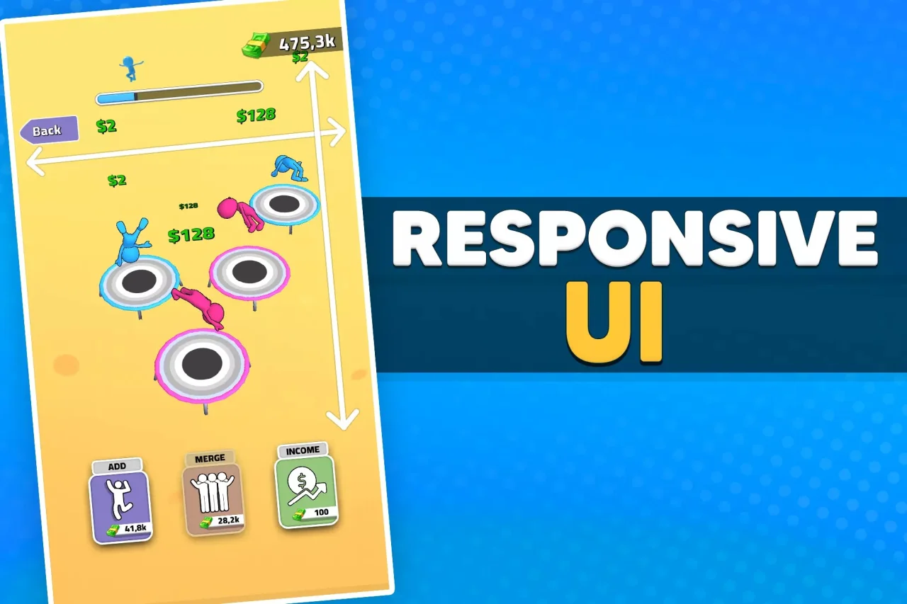 Idle Trampoline | Game Template — screenshot 2