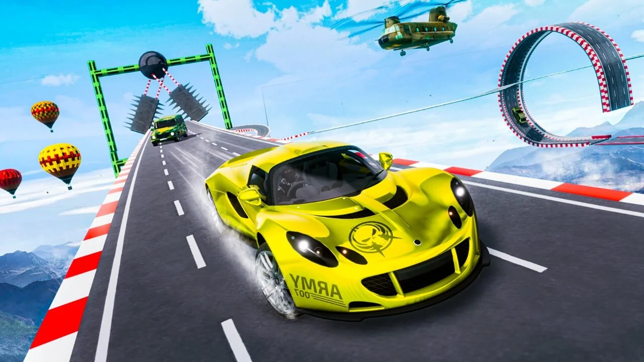 Real Mega Ramp Car Stunt Game 3D 64BIT Source Code — screenshot 2