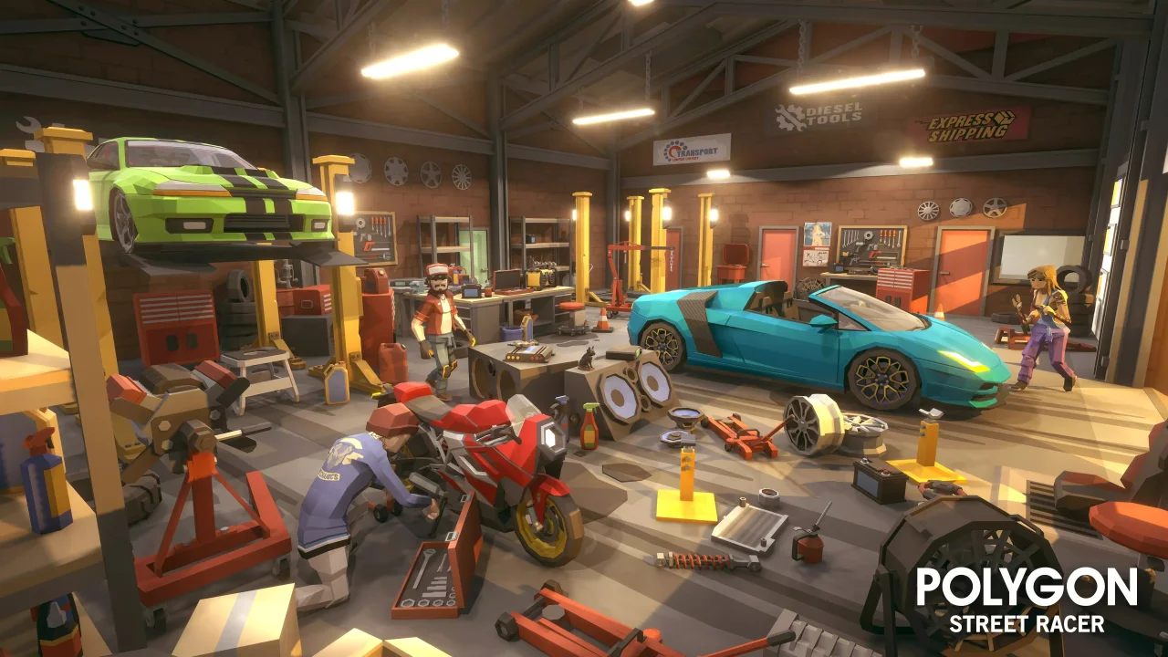 POLYGON - Street Racer - Low Poly 3D Art by Synty — screenshot 7