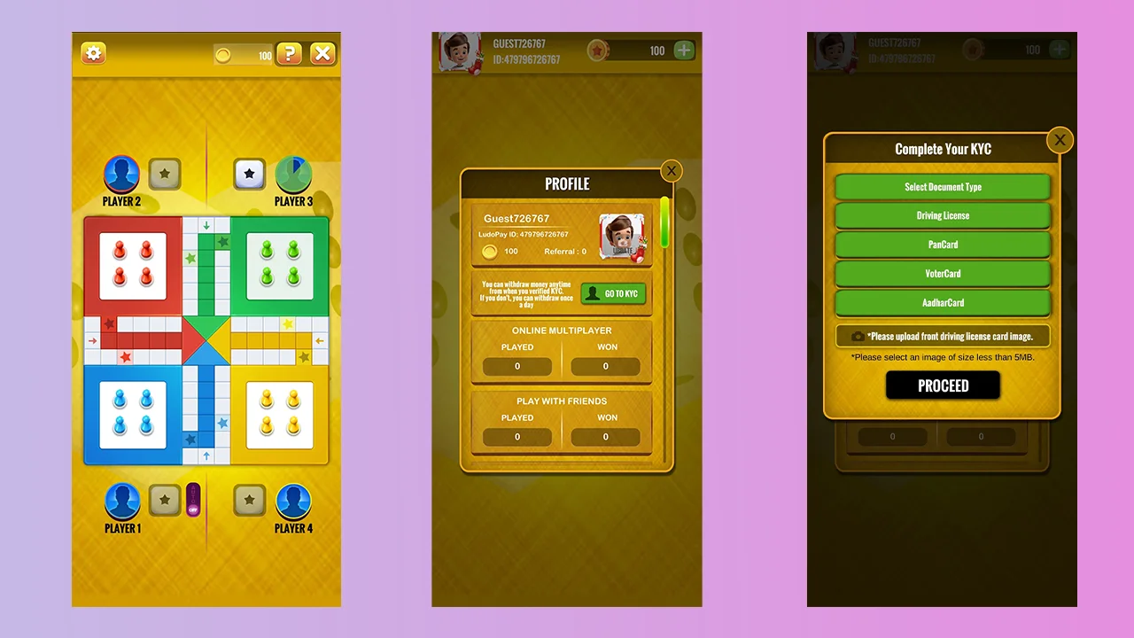 Ludo Pay Online Multiplayer Real Money Game with Extended License — screenshot 6