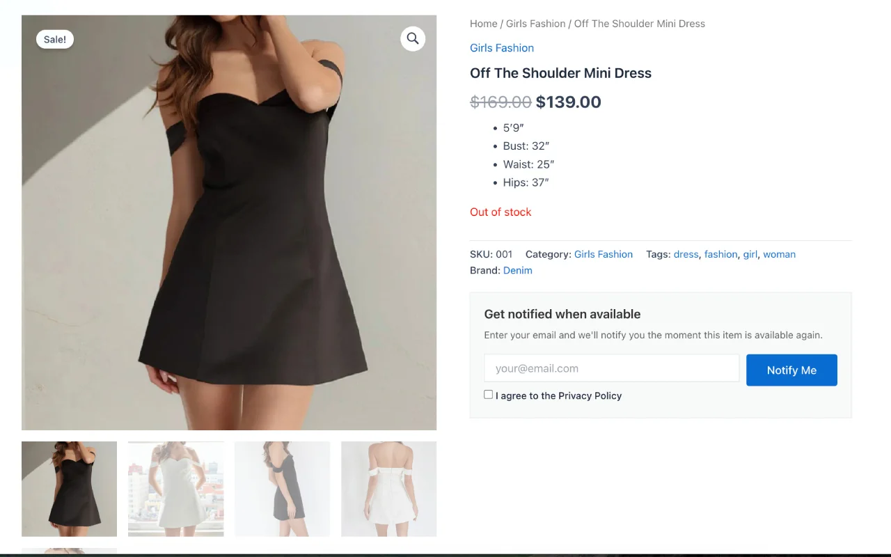 StockAlert Pro - WooCommerce Back in Stock Notifier — screenshot 1