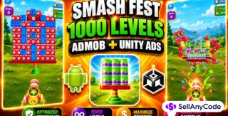 Smash Fest Cannon 3D Game Unity Source Code