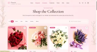 Fleurisse Luxury Floral E-Commerce UI