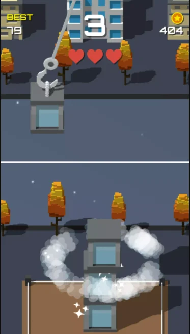 Skyscraper Unity 2D Game Droppy Tower — screenshot 1