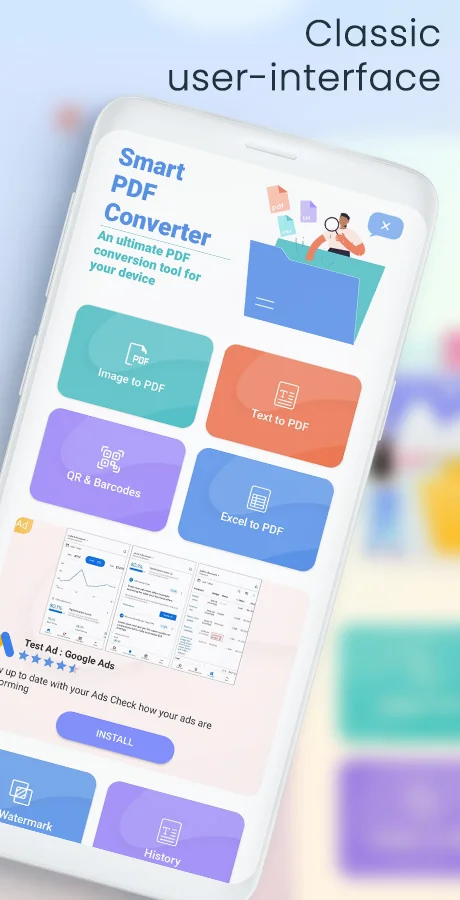 PDF Converter & PDF Editor for Android - AdMob Ads — screenshot 1