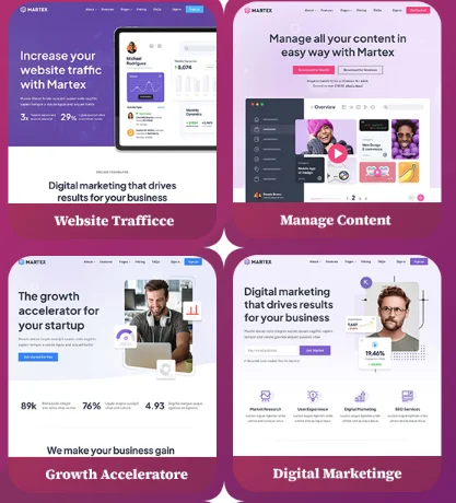 Martex - Software, SaaS & Startup Landing Page WordPress Theme with Automatic AI Content Writer — screenshot 2