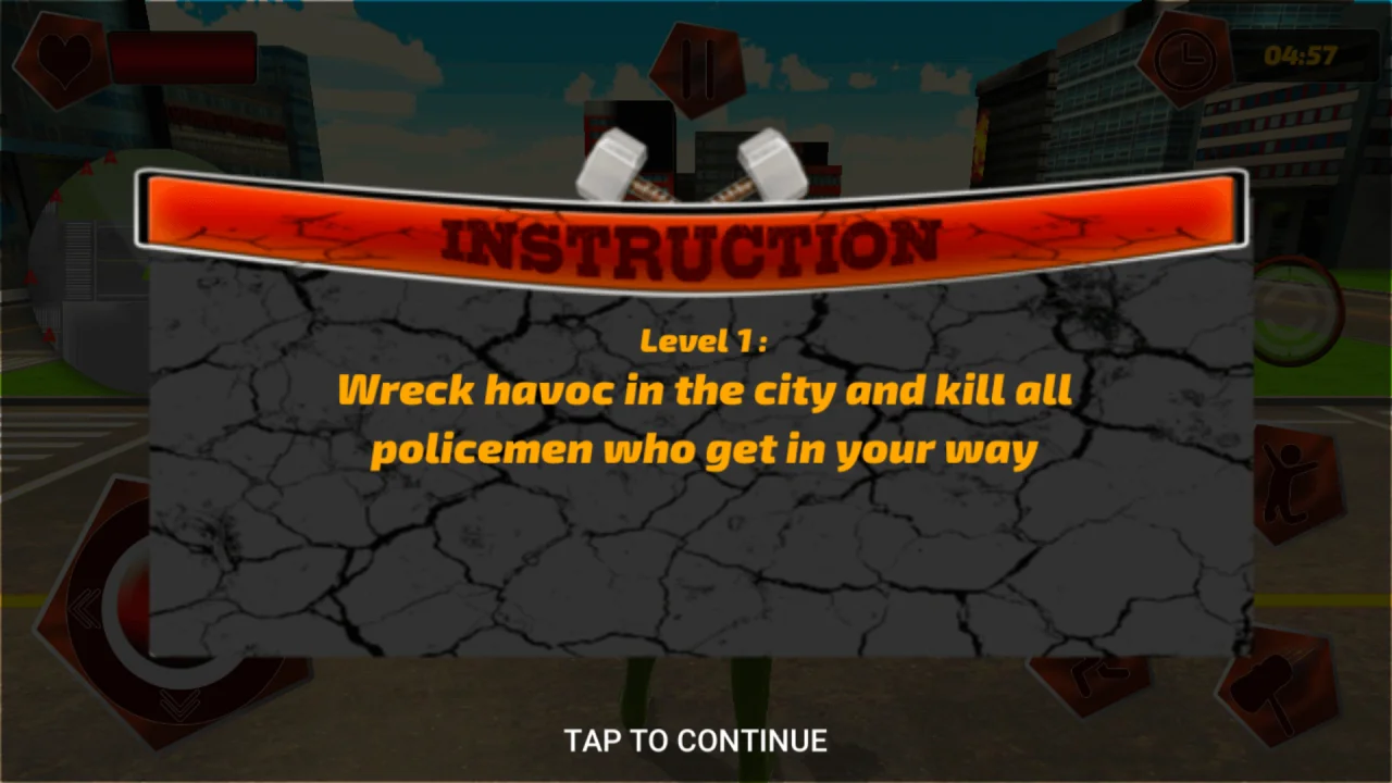 New York Hammer Monster: City Destroy Mission Game 64BIT Source Code — screenshot 6