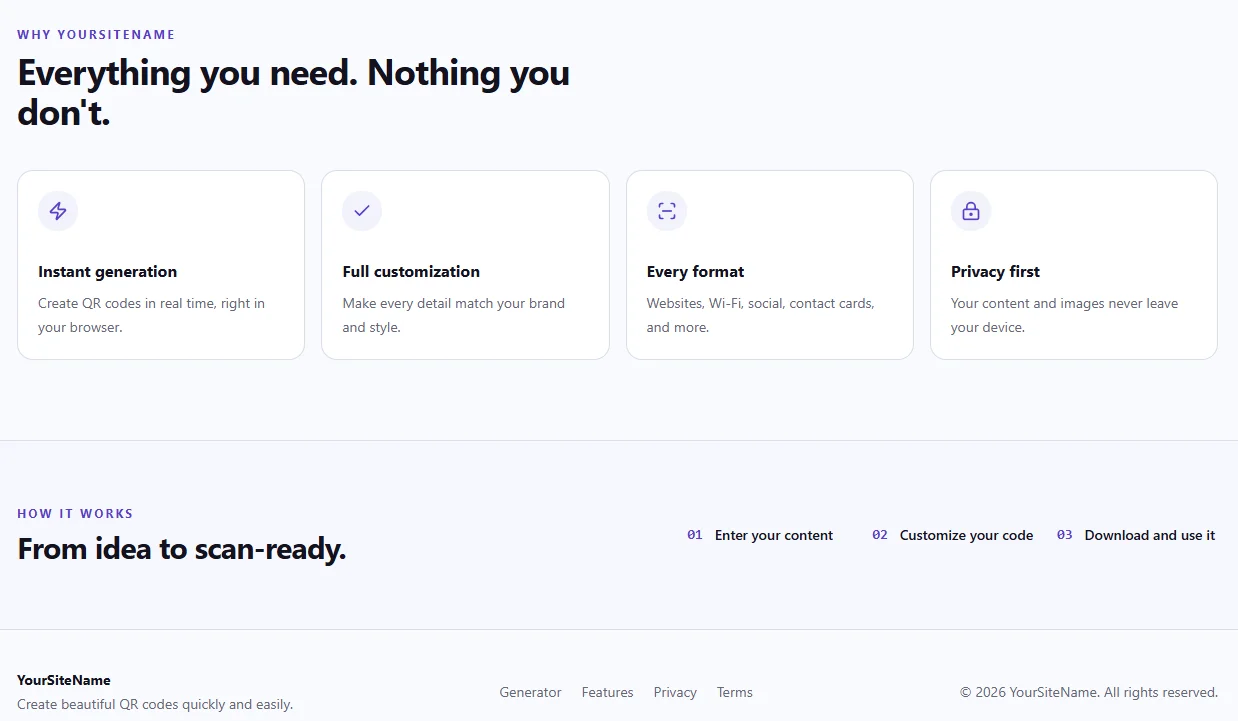 QR Modern QR Code Generator Website — screenshot 5