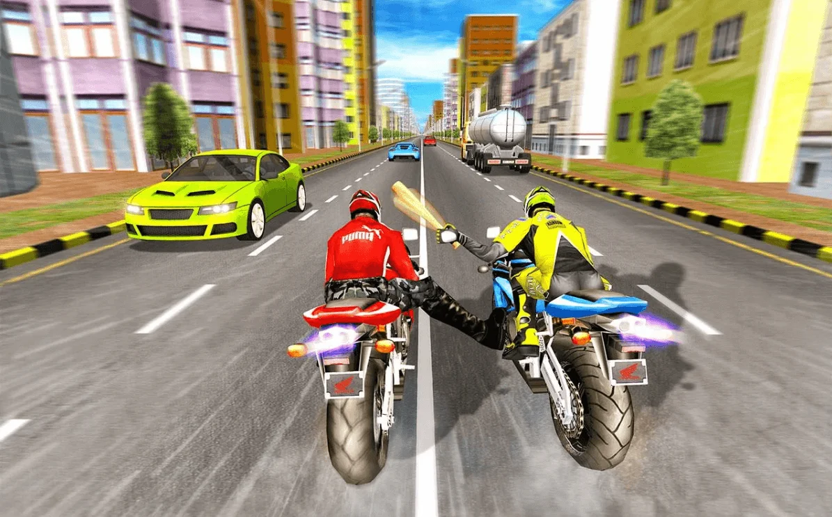 Bike Attack Race: Highway Tricky Stunt Rider — screenshot 1